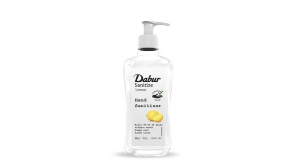Dabur Sanitize Hand Sanitizer 60 percent Alcohol Based Sanitizer Lemon 500 ml Emallcart