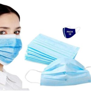 Emallcart Urbangabru non woven Face Mask Dust Mask Pollution Mask Face mask Disposable Pack of 10 non woven 3 PLY