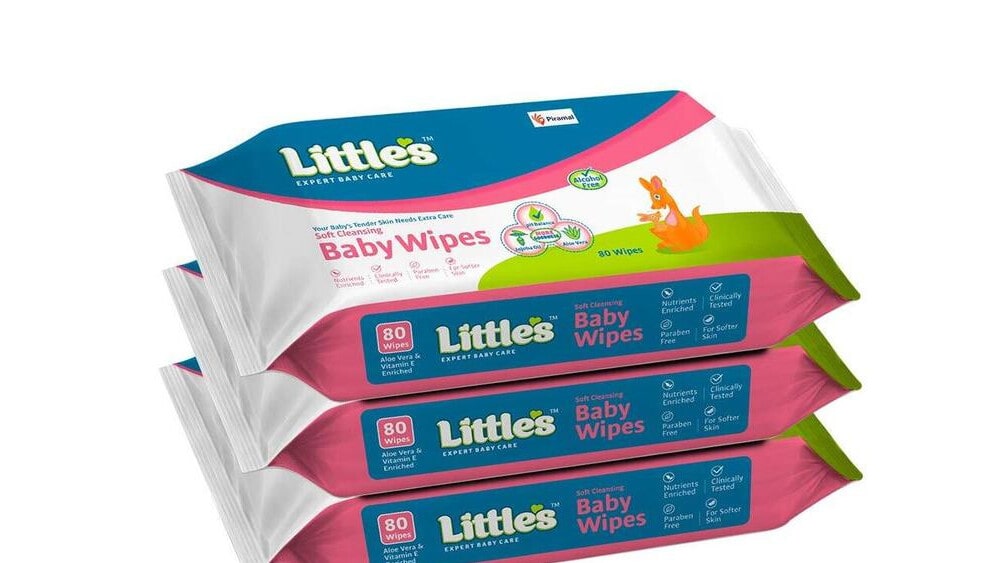 Littles Soft Cleansing Baby Wipes with Aloe Vera, Jojoba Oil and Vitamin E 80 Wipes Pack of 3 Emallcart