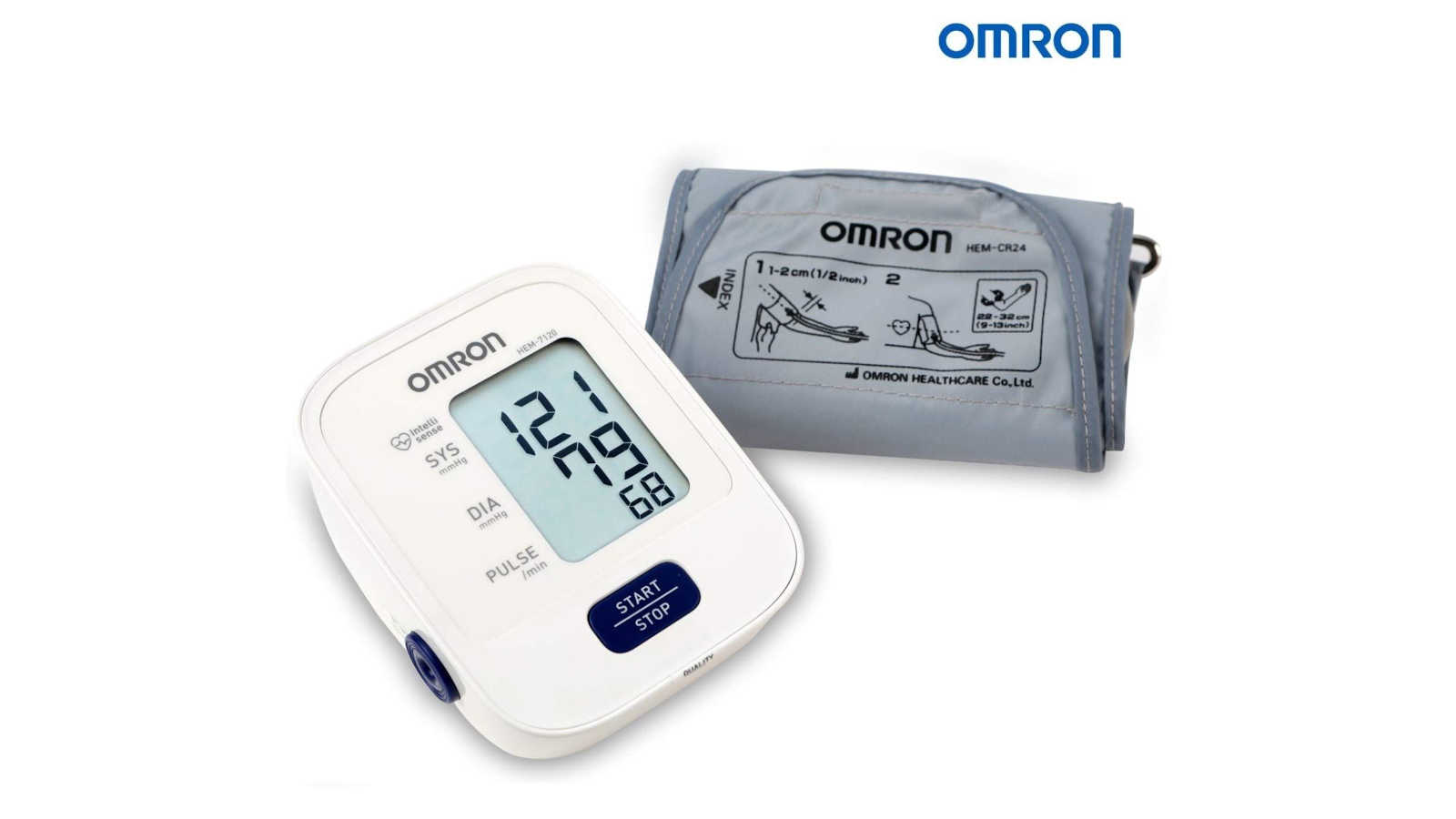 Emallcart Omron HEM 7120 Fully Automatic Digital Blood Pressure Monitor With Intellisense Technology For Most Accurate Measurement