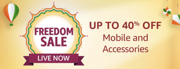 Amazon Freedom Sale 2020 deals on mobile and accessories Emall Cart