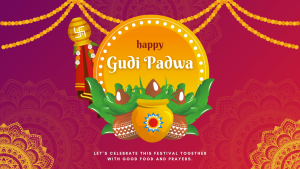 Colorful Gudi Padwa celebration with traditional decorations